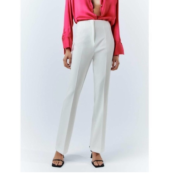 Zara High Waisted Flared Pants - Picture 6 of 9